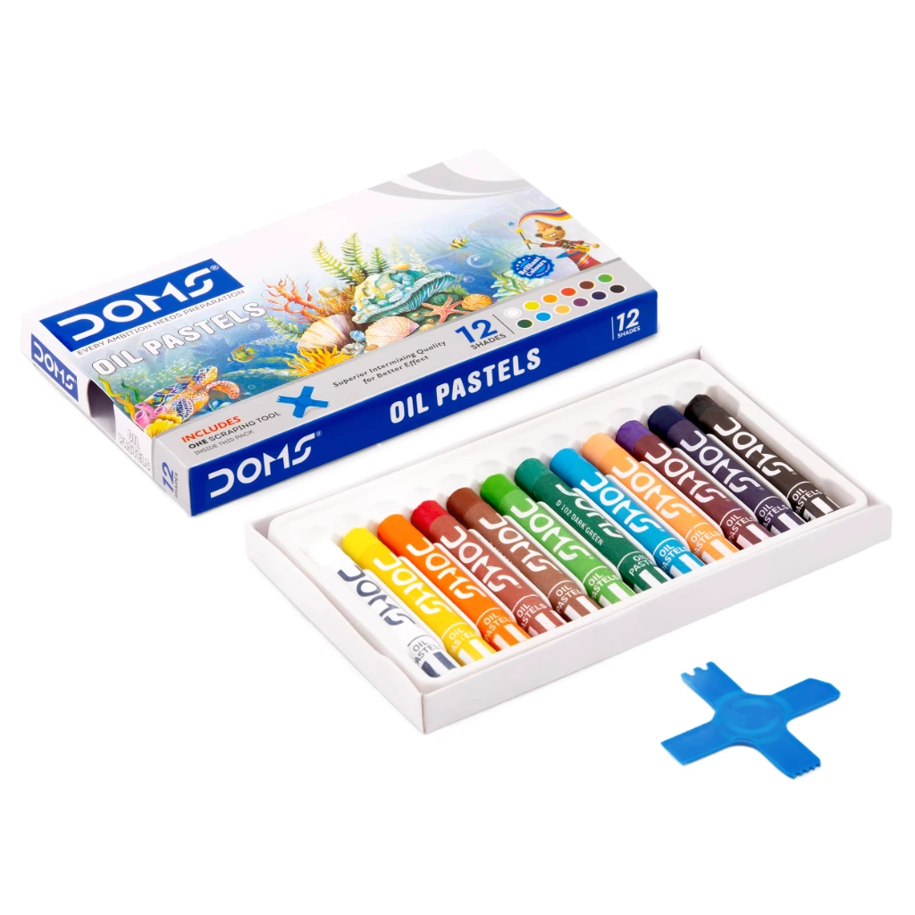 DOMS 12 OIL PASTELS