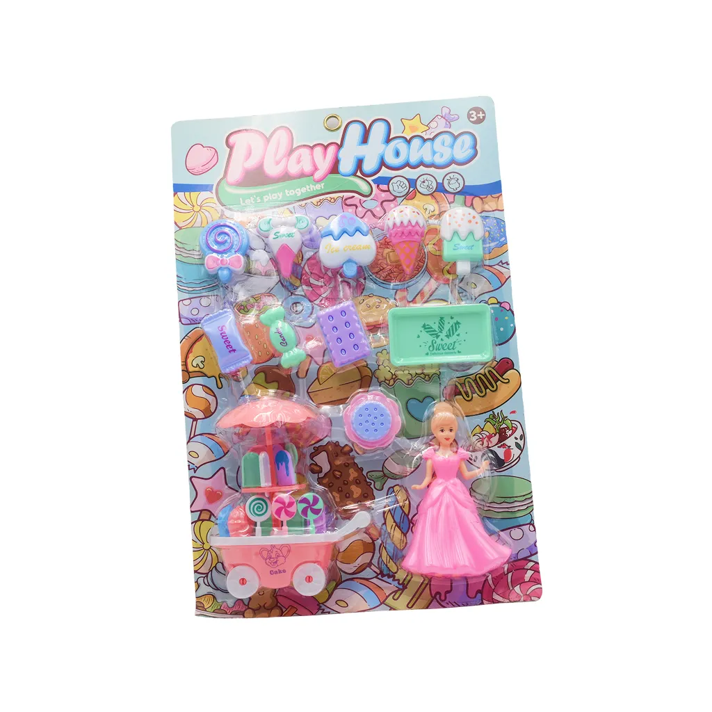 PLAY HOUSE ICE CREAM SET CARD