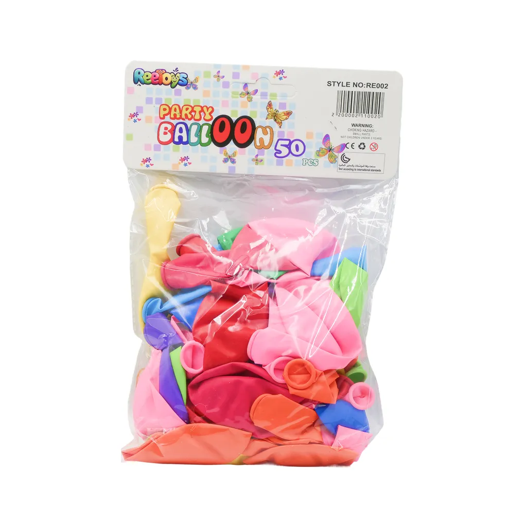 PARTY BALLOON 50 PCS ASSRTD