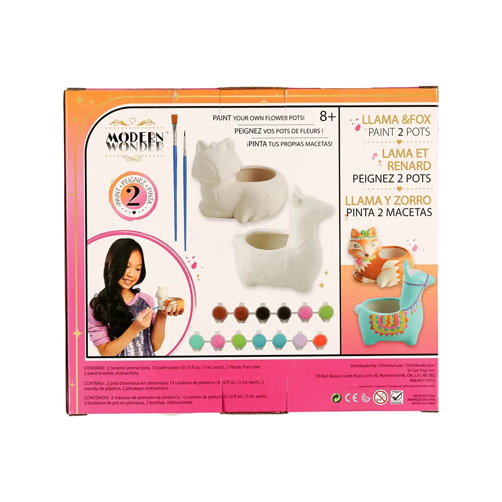 MODERN CERAMIC PAINTING SET 