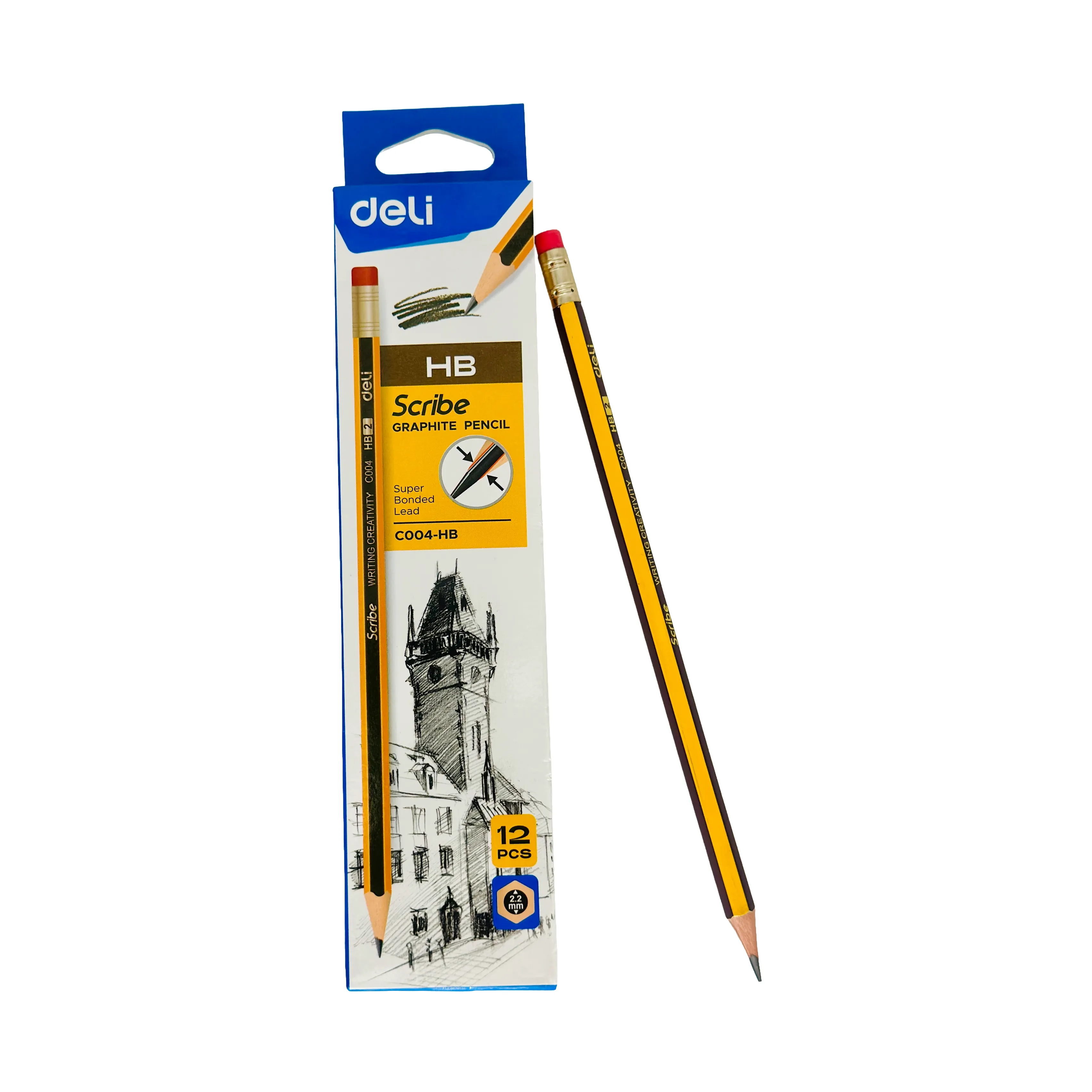 DELI SCRIBE GRAPHITE PENCIL 1PKT