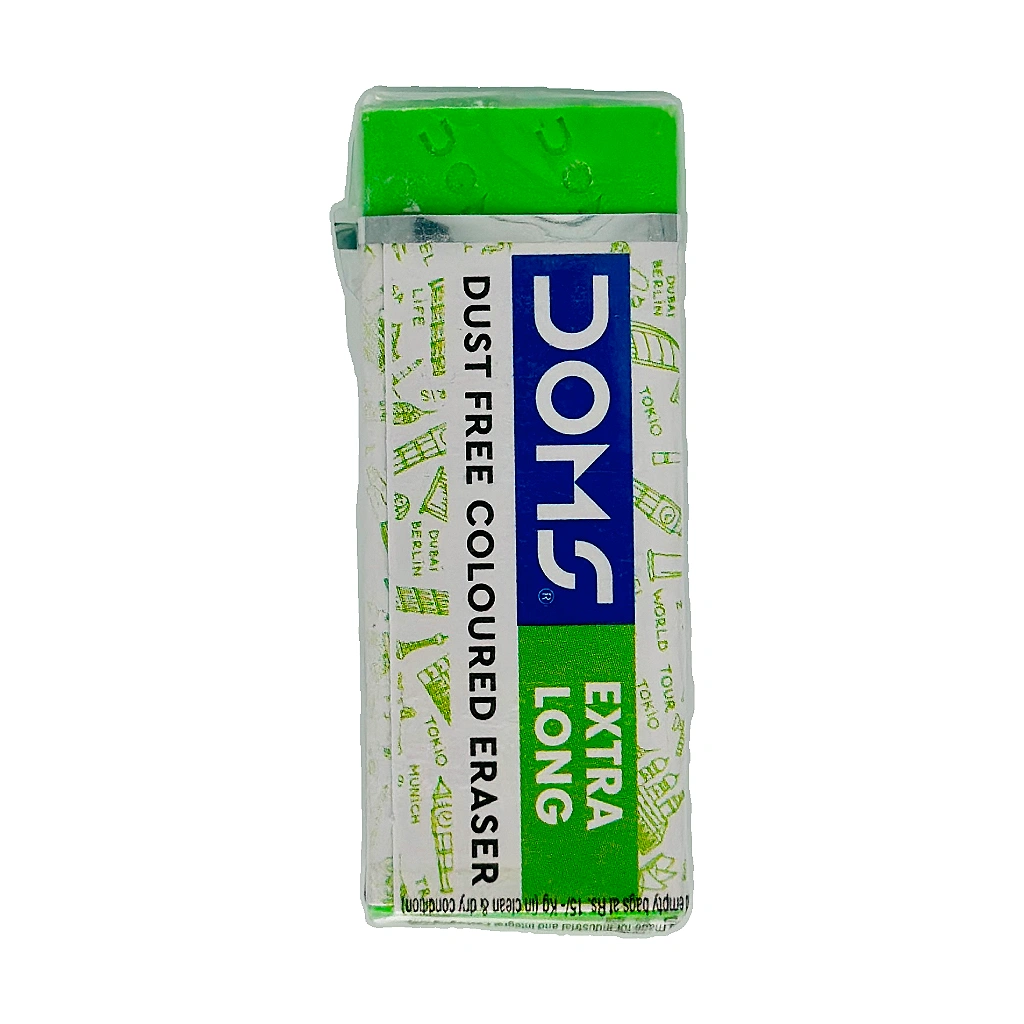 DOMS EXT-LONG COLORED ERASER 1 PC