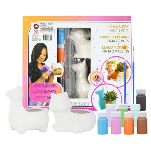MODERN CERAMIC PAINTING SET 