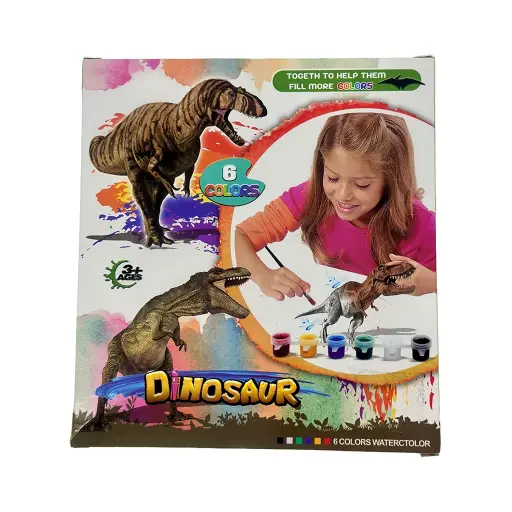 Dinosaur Watercolor Painting Set – 6 Colors 1 SET