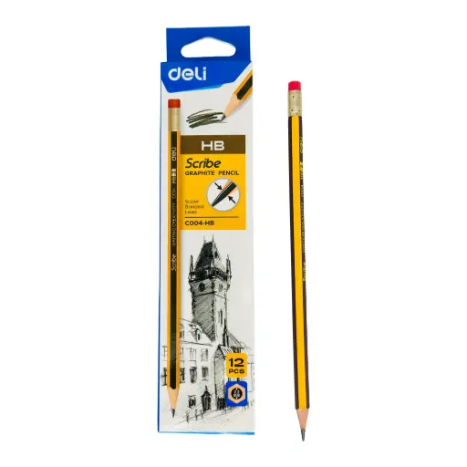 DELI SCRIBE GRAPHITE PENCIL 1PKT