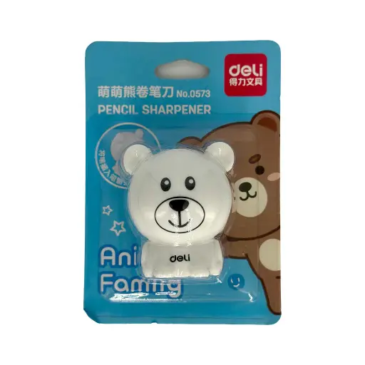 DELI PENCIL SHARPENER-ANIMAL FAMILY 1PC 