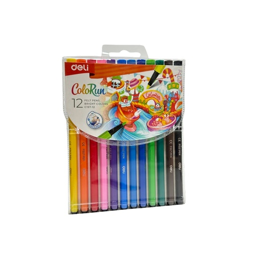 DELI COLORUN FELT PEN 1PKT