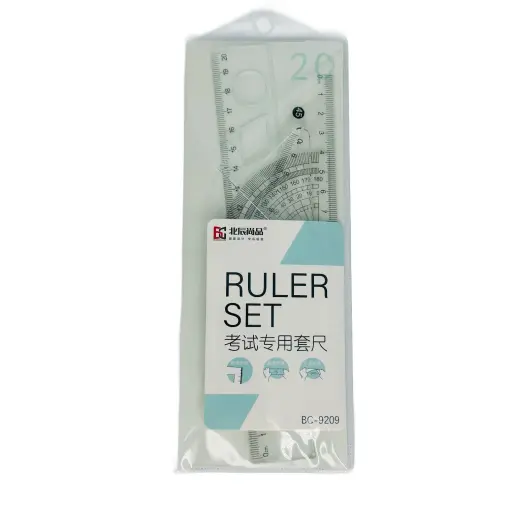 GEOMETRY RULER SET 20CM