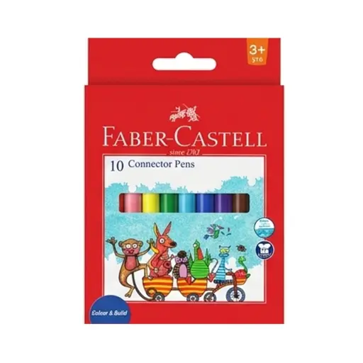 FABER-CASTELL CONNECTOR PENS (10 COLORS, 1 SET)