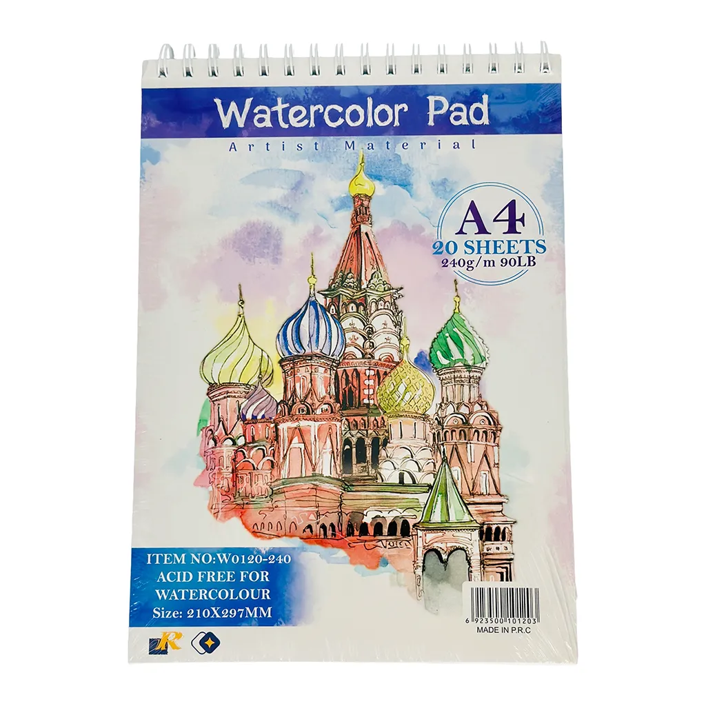 WATERCOLOR PAD A4 240GSM 20SHT