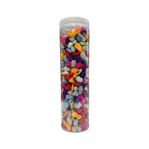 DECORATIVE COLOR PEBBLES IN TUBE (MULTICOLOR, 1 PC)