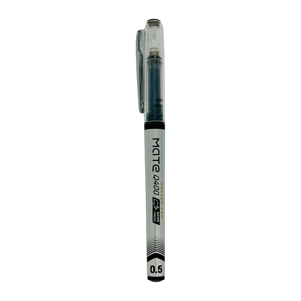 DELI MATE ROLLER PEN BLACK 0.5mm 1PC