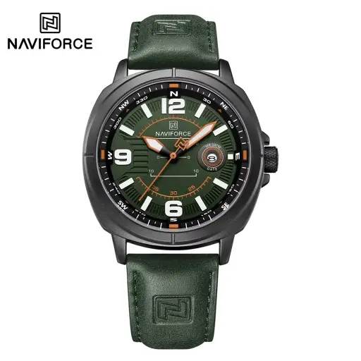 8073 NAVIFORCE LEATHER WATCH