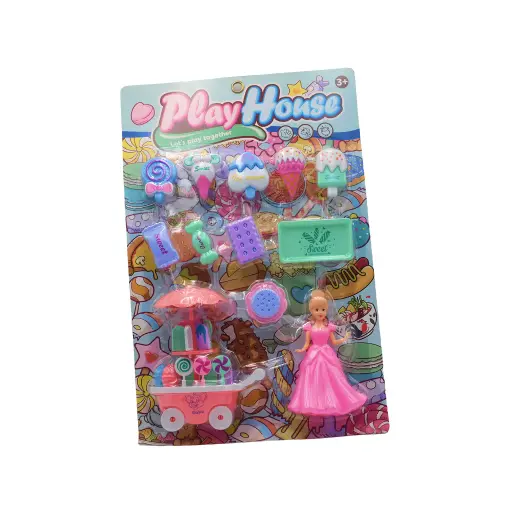 PLAY HOUSE ICE CREAM SET CARD