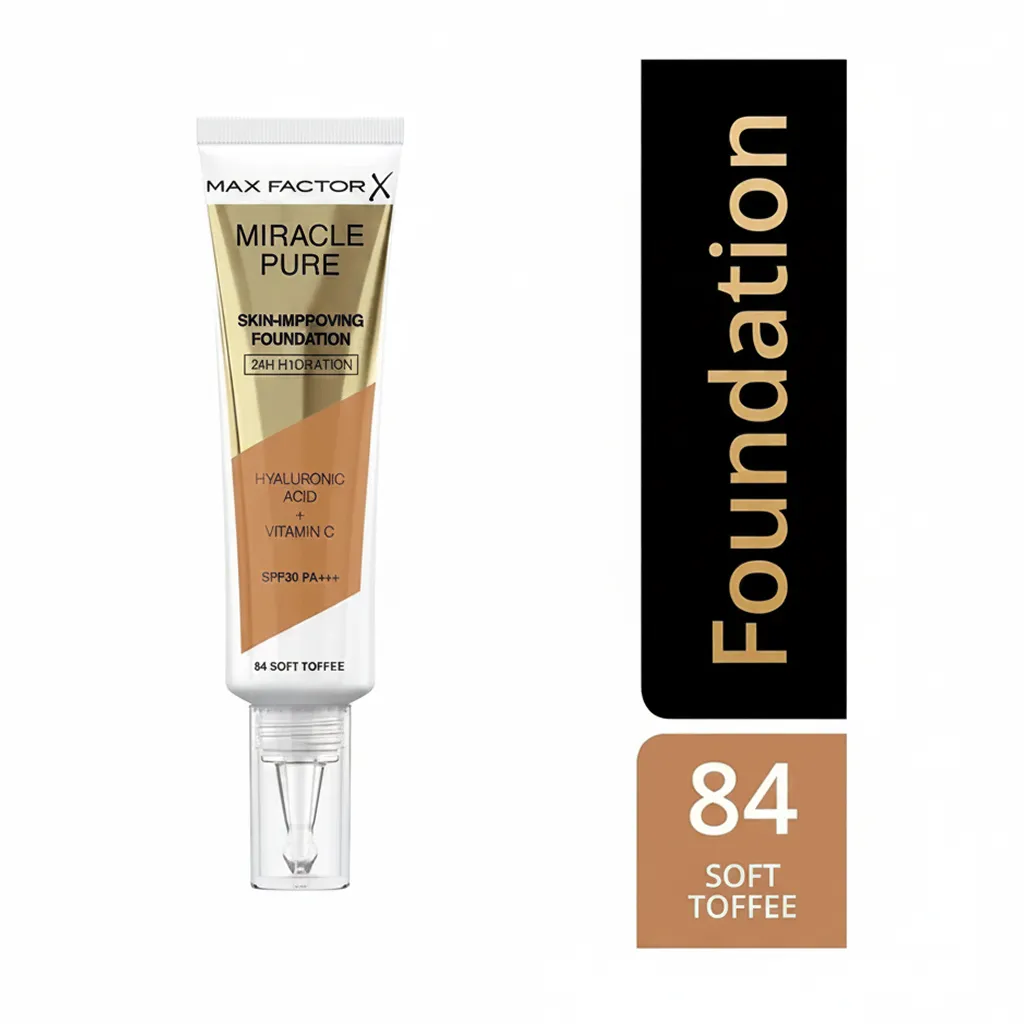 Max Factor Miracle Pure Skin-Improving Foundation – 84 Soft Toffee